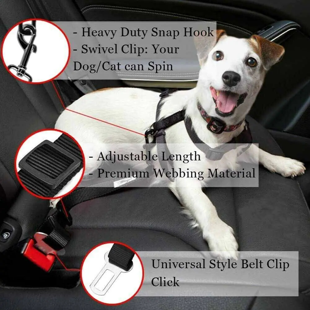 2 Pack Pet Safety Seatbelt