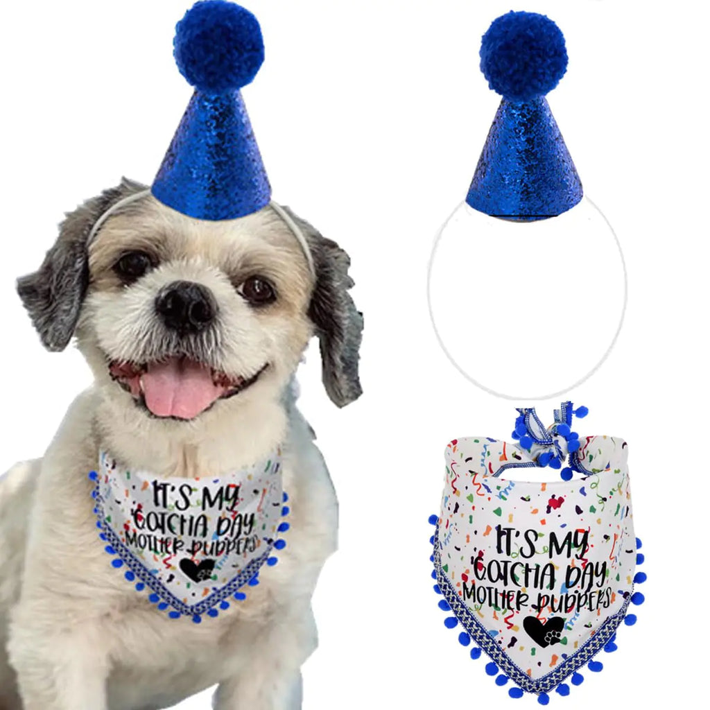 Dog Birthday Hat and Dog Birthday Boy Bandana Dog Birthday Gift for Dog Lovers Dog Birthday Outfit for Small Medium Large Dogs