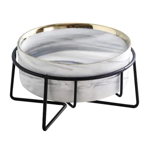 Stylish Ceramic Elevated Pet Bowl