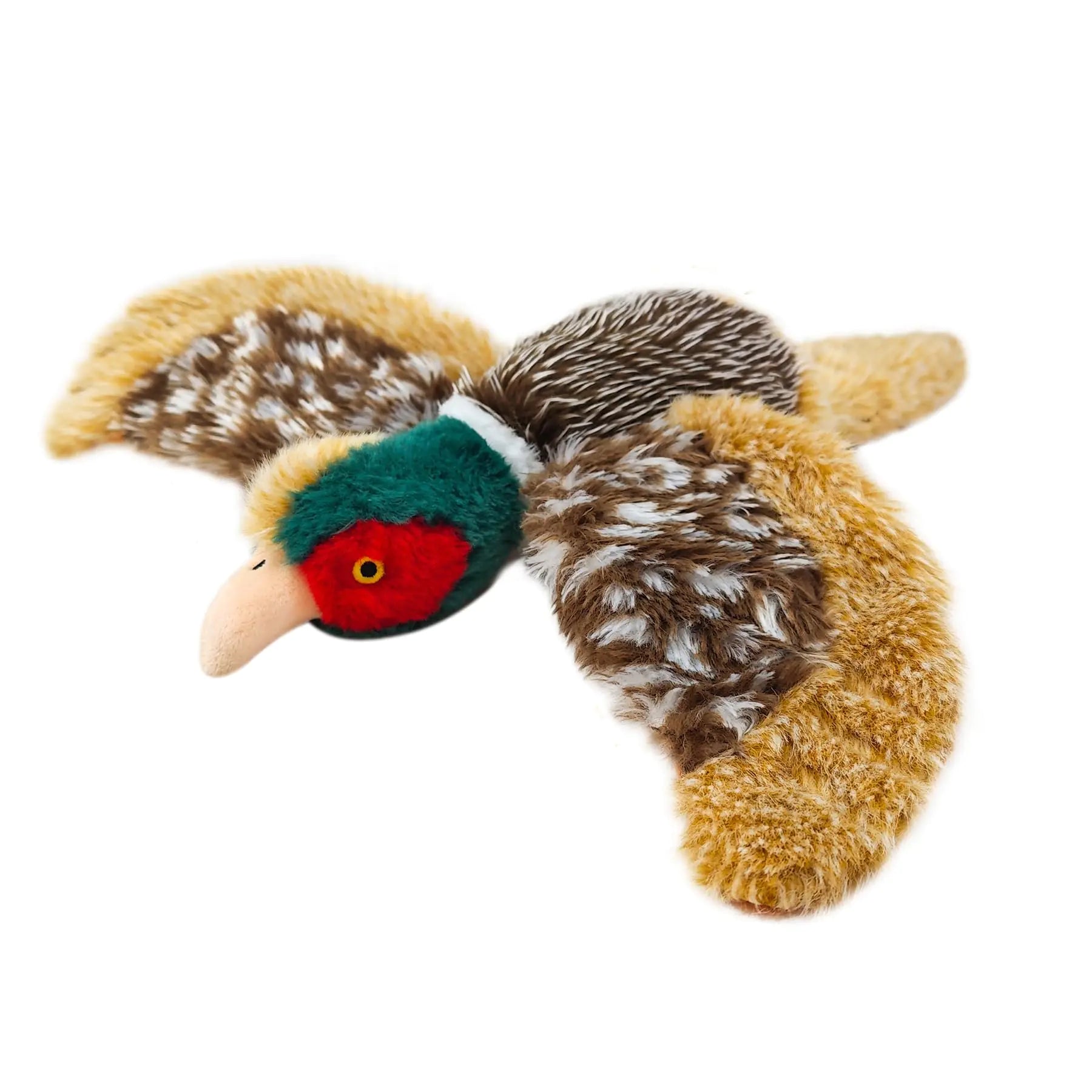 Interactive Pheasant Squeaky Plush Dog Toy – Puzzle & Stuffed Animal for Small to Large Dogs