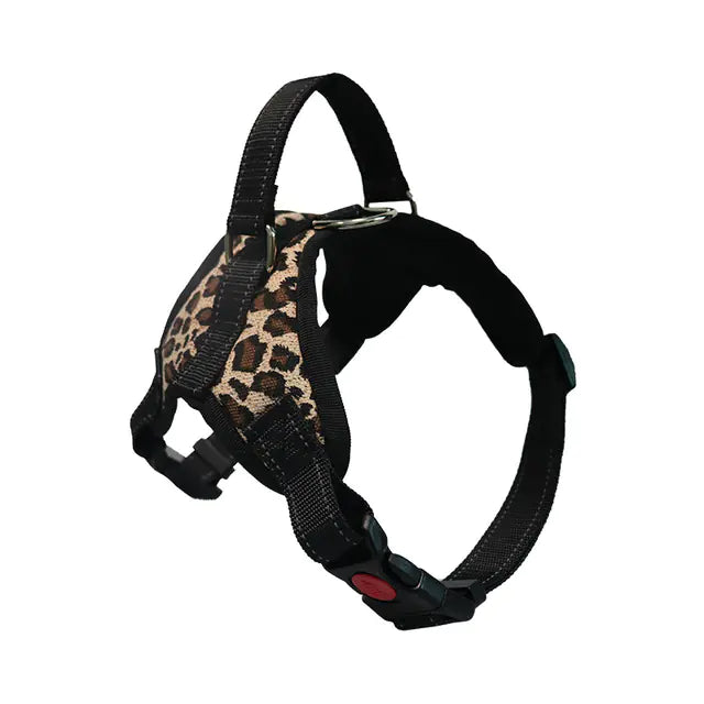 Adjustable Dog Harness and Reflective Leash Set