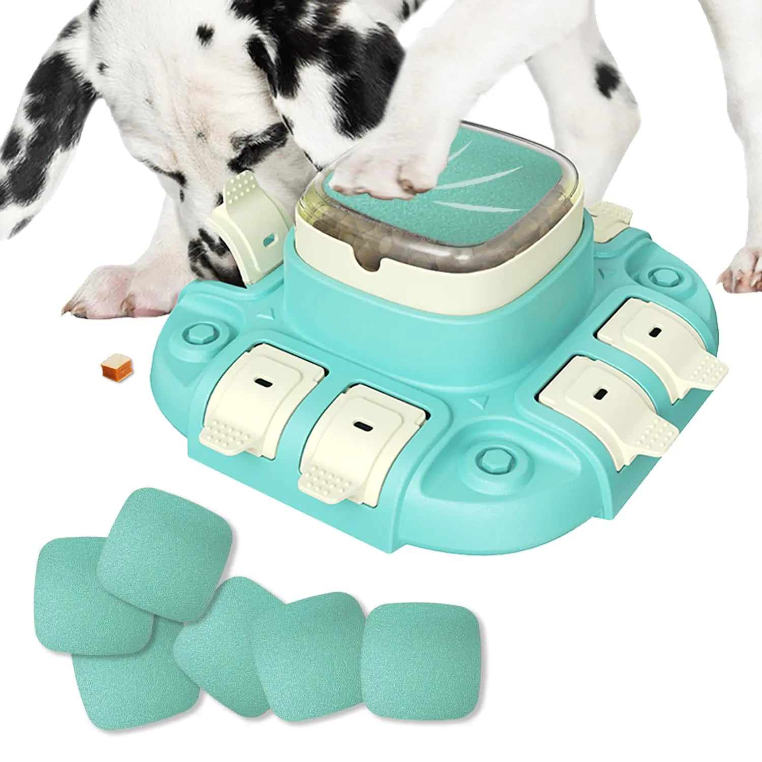 Interactive Dog Puzzle Feeder & Nail File Toy