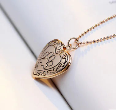 Dog Paw Print Locket Pendant