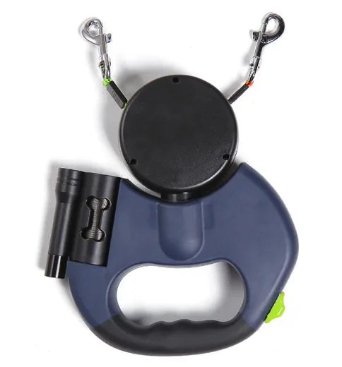 Dual Tangle-Free Retractable Dog Leash