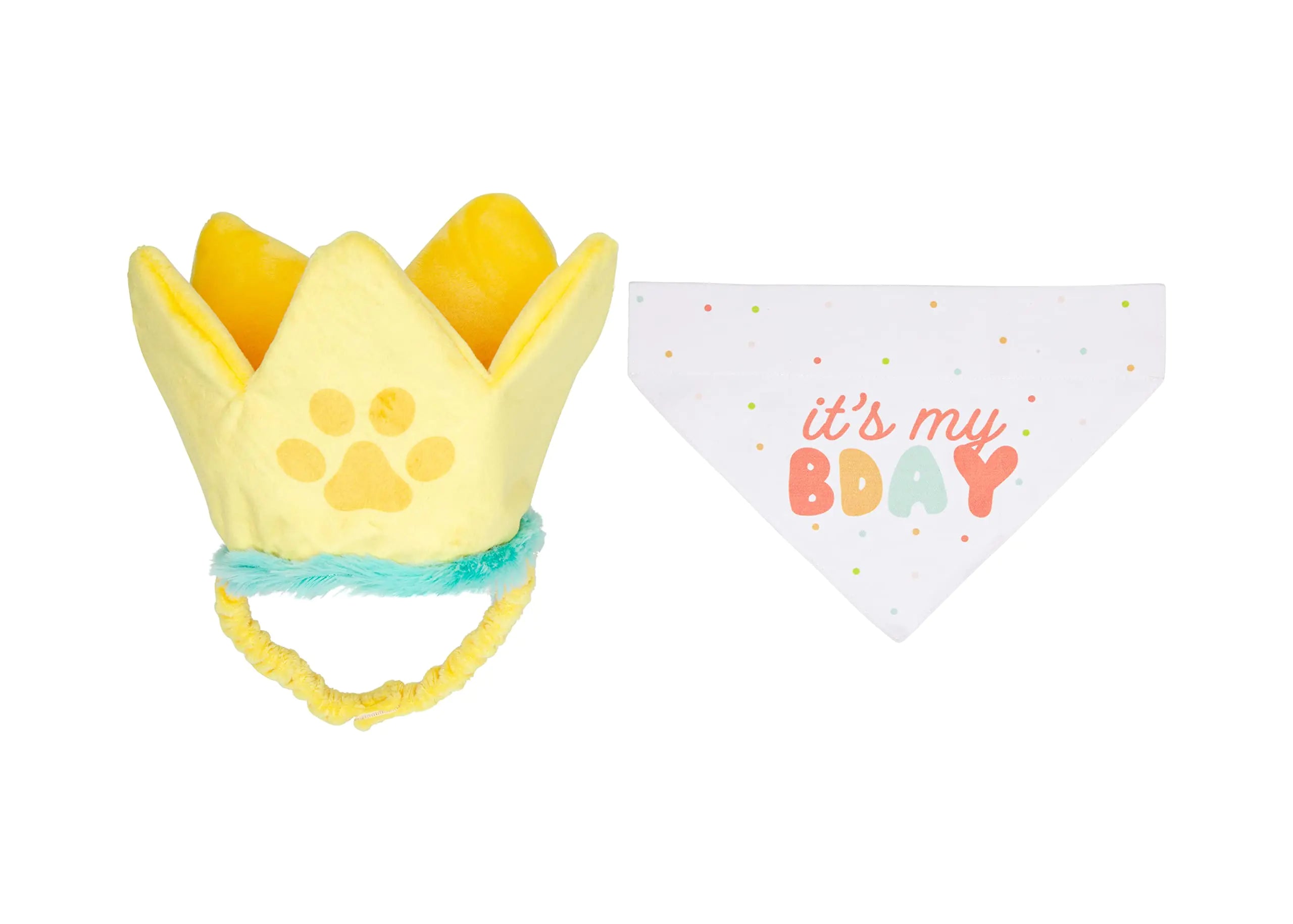 Happy Barkday Bandana & Crown Set