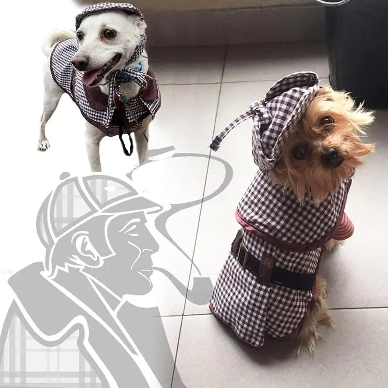 HOKABLE Artist Dog Costume - Famous Detective Dogs Outfit Pet Costume Halloween Costumes for Small Medium Large Dogs Puppy Cats Halloween Thanksgiving Christmas Costumes(S)