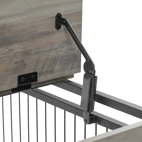 Furniture-Style Dog Crate Side Table with Wheels