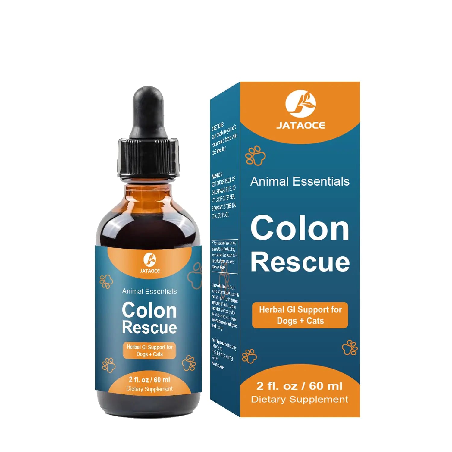 Colon Rescue Herbal Support for Dogs & Cats – 100% Organic Grade Herbs