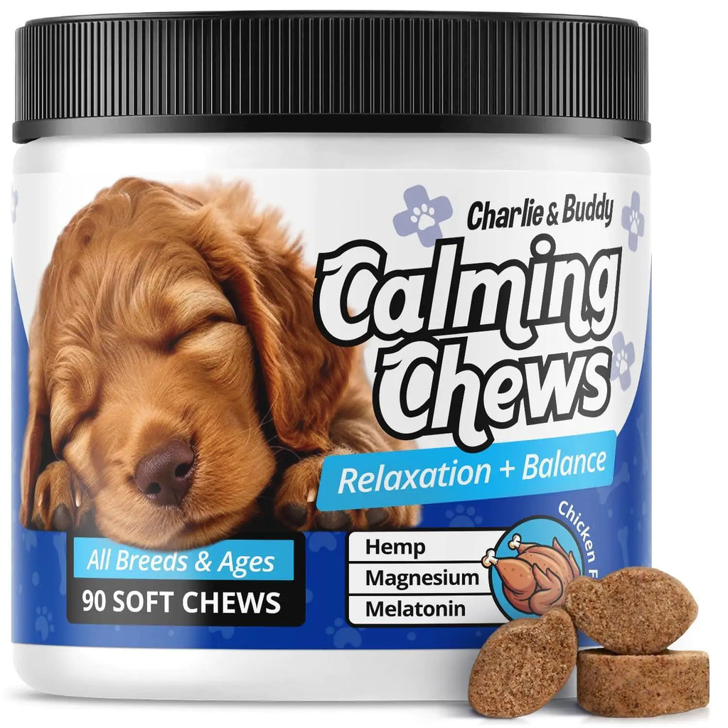 Calming Chews for Dogs – Anxiety Relief, 90 Pcs, Chicken Flavor