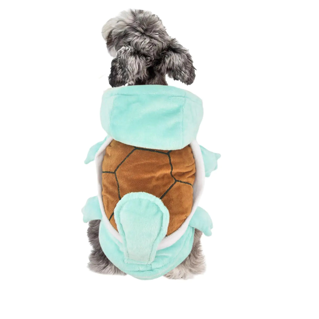 MuYaoPet Halloween Turtle Shell Dog Costume for Small Large DogsTortoise Christmas Pet Costume Party Dress OutfitsWinter Thick Fleece Dog Coat Jacket Clothes for Bulldog Labrador (Turtle L)