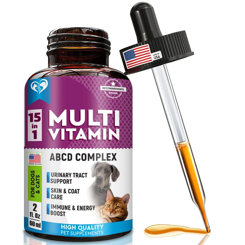 15-in-1 Pet Multivitamin Liquid with Cranberry & Glucosamine