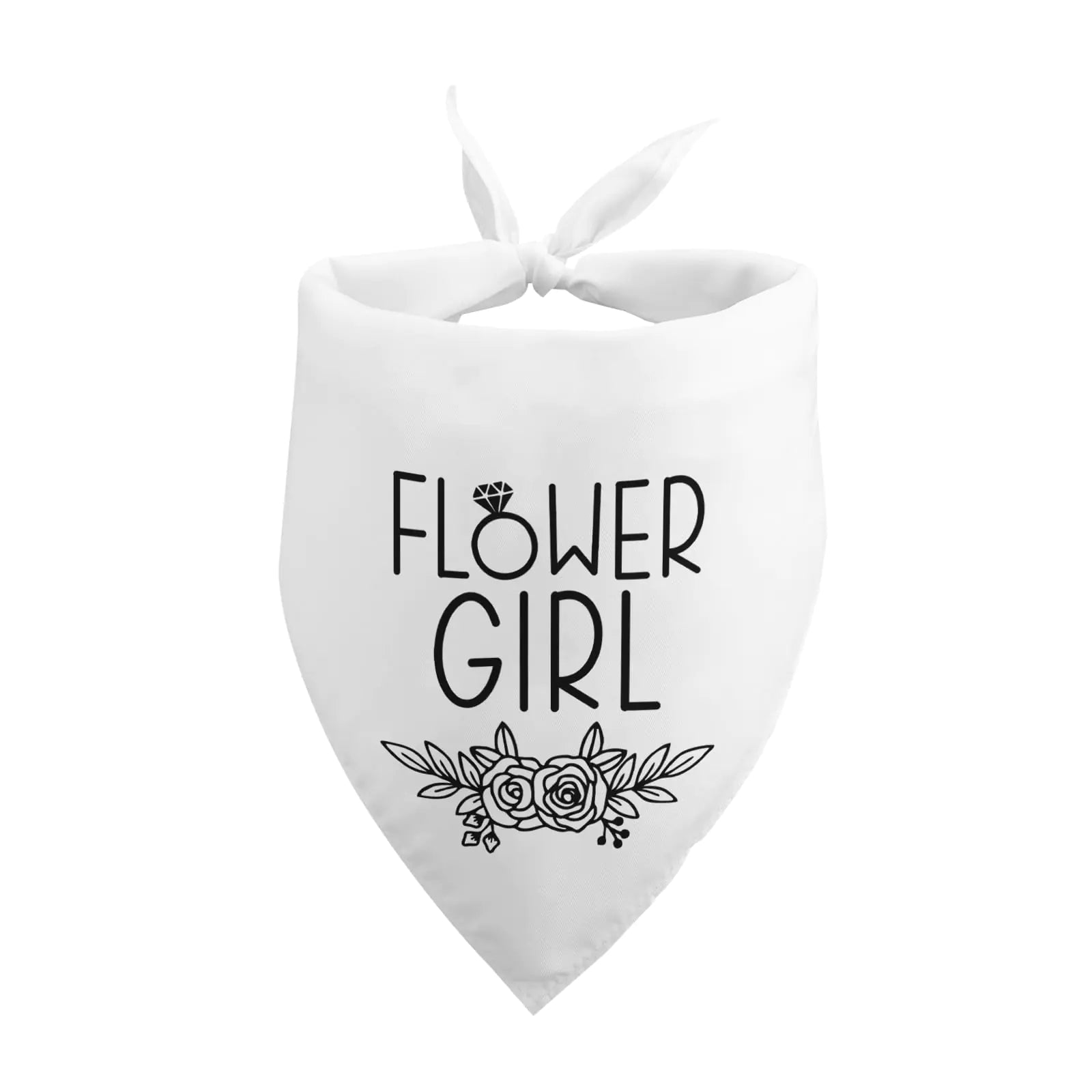 Wedding Dog Bandana – Flower Girl Edition