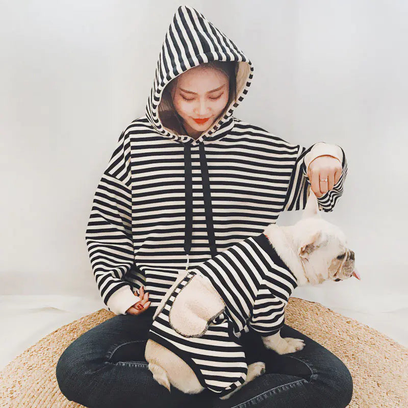 Pet & Parent Striped Padded Sweater