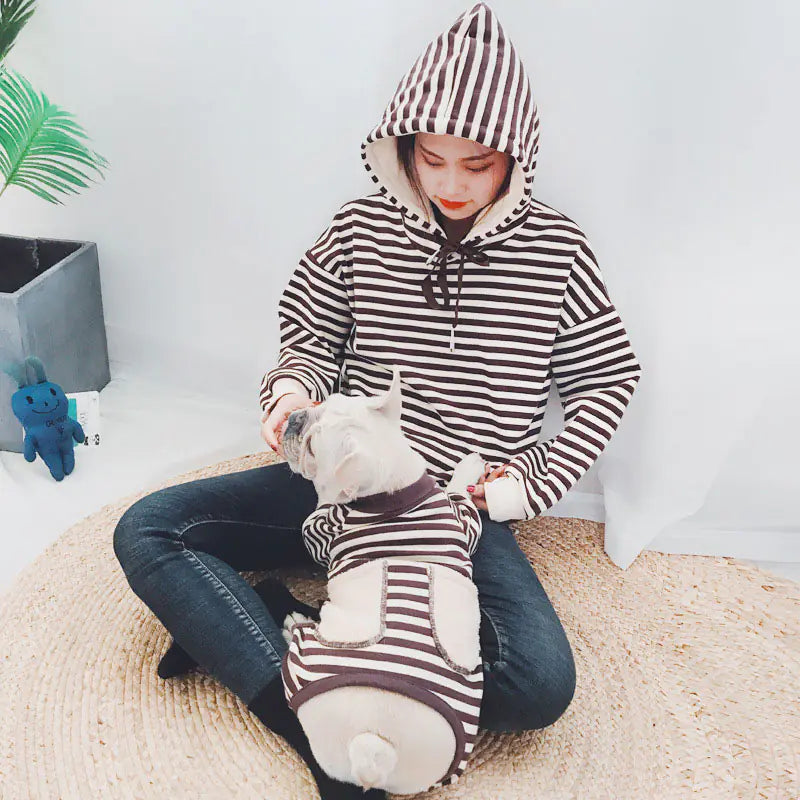Pet & Parent Striped Padded Sweater
