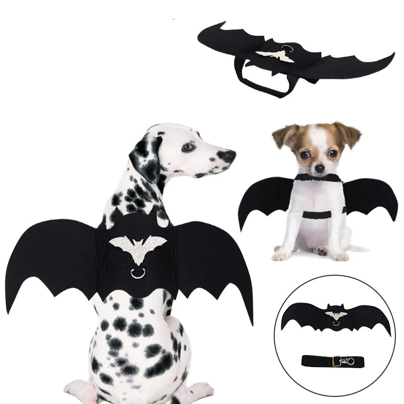 Funny Halloween Pet Bat Wings Dog Costume